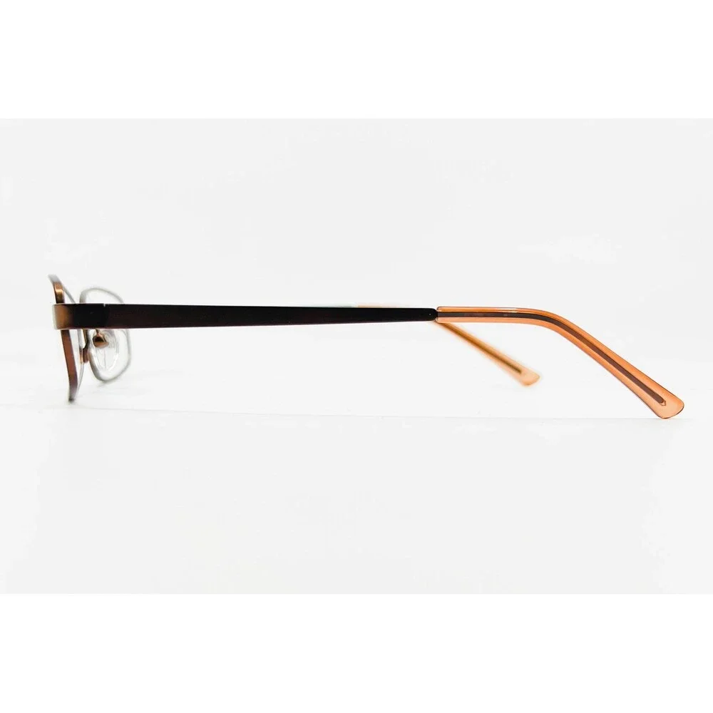 Envy Eyewear Eyeglasses Frames Womens Brown EE-DAWN Stainless Steel 52-16-135